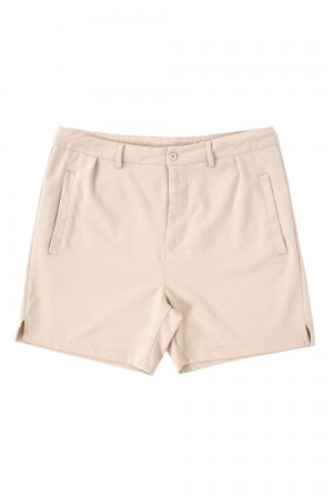 Beige Young LA 145 Casual Chino Shorts NZ | 6438971-AU