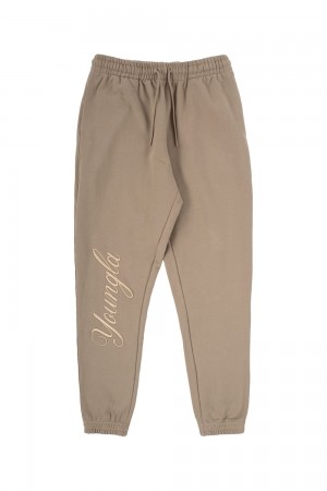 Beige Young LA 245 Autograph Joggers NZ | 9354820-TE