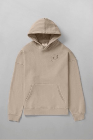 Beige Young LA 522 - Marshmallow Hoodies NZ | 6382094-GR