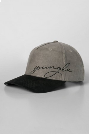 Beige Young LA 937 - Suede Signature Hats NZ | 1254830-SU