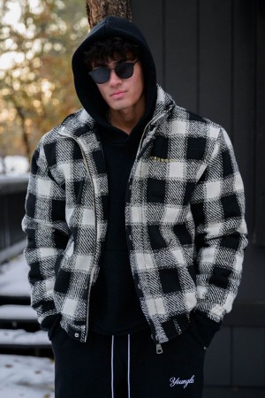 Black White Young LA 563 Kingpin Jackets NZ | 3819702-NQ