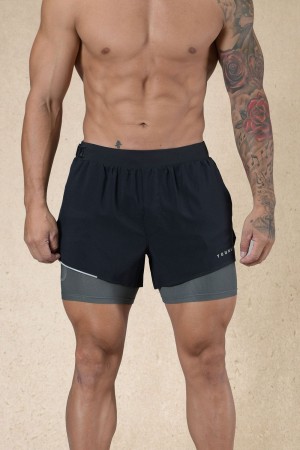 Black Young LA 124 - 6am Compression Shorts NZ | 7643205-GW