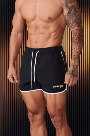 Black Young LA 125 - Olympic Shorts NZ | 4738296-KR