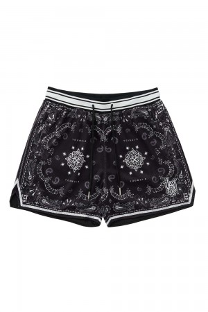 Black Young LA 132 Infamous Bandana Shorts NZ | 6403518-CX