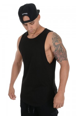 Black Young LA 308 Muscle Tanks NZ | 9254863-RJ