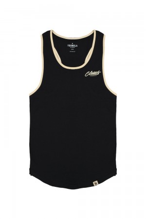 Black Young LA 324 Classics Stringer Tank NZ | 1875920-QJ