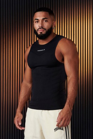 Black Young LA 343 - Supervillain Compression Tanks NZ | 5064938-AZ