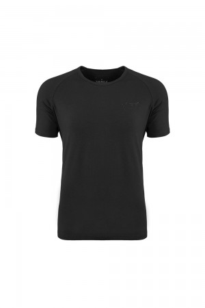 Black Young LA 422 Fitted Delt Tee NZ | 7502496-LX