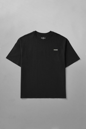 Black Young LA 436 Stamped Tees NZ | 6298470-CG
