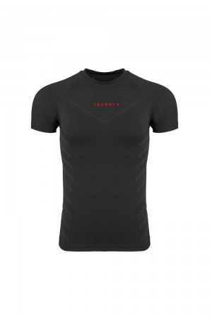 Black Young LA 465 Superhero Compression Tees NZ | 9315726-TS