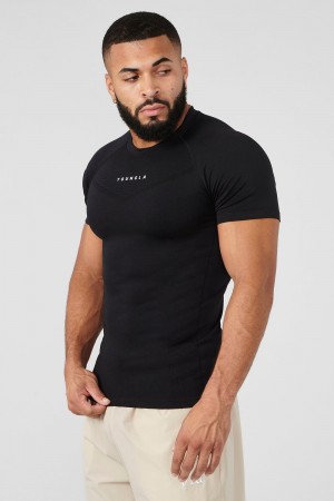 Black Young LA 475 Supervillain Compression Tees NZ | 0472569-LH