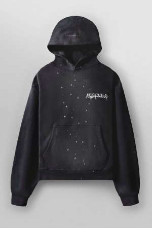 Black Young LA 5081 - Graffiti Hoodies NZ | 8912570-BK