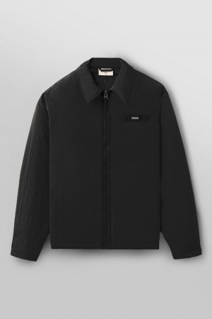 Black Young LA 529 - Crinkled Jacket NZ | 5169072-XC