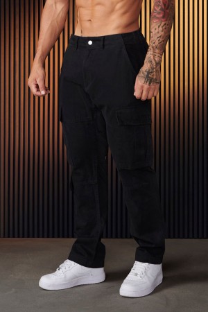 Black Young LA 616 - Suburban Twill Cargos NZ | 2085746-YW