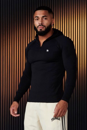 Black Young LA 832 - Supervillain Compression Hoodies NZ | 6781439-YU