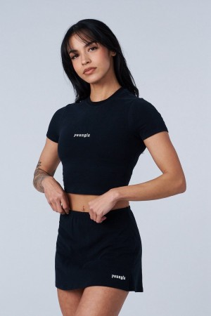 Black Young LA W442 - Love Sets - Baby Tee NZ | 3462175-XN