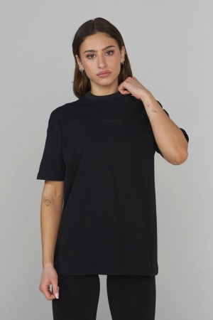 Black Young LA W443 Simple Tee NZ | 6984123-FC