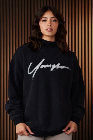 Black Young LA W521 - Urban Crewneck NZ | 7102865-PL