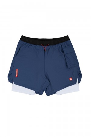 Blue Young LA 121 Performance Line Compression Shorts NZ | 8719540-AD