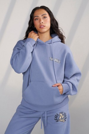 Blue Young LA W524 - Teddy Hoodie NZ | 2149580-TR