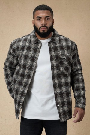 Brown White Young LA 556 High Profile Flannel Jacket NZ | 5267018-QK