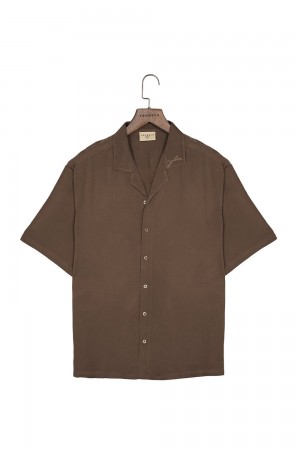 Brown Young LA 444 - Tulum Shirts NZ | 7051639-UY