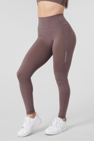 Brown Young LA W214 Power Leggings NZ | 3406197-FR