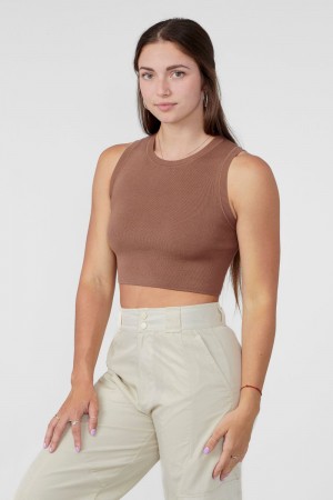 Brown Young LA W317 Knit Tank NZ | 4237168-LO