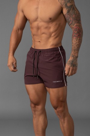 Burgundy Young LA 143 Short Short Swim Shorts NZ | 4756029-AF