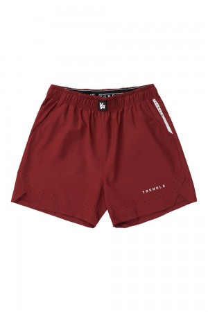 Burgundy Young LA 146 Sprint Shorts NZ | 0573486-DT