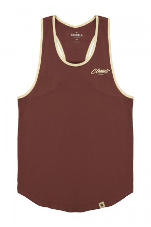 Burgundy Young LA 324 Classics Stringer Tank NZ | 3257689-OW