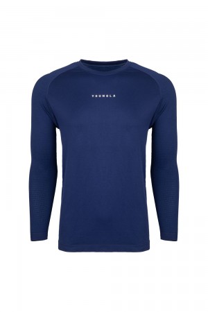 Dark Blue Young LA 823 New Gen Compression Longsleeves NZ | 6840127-HG