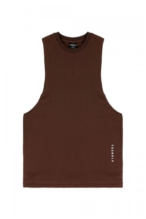 Dark Brown Young LA 317 Delt Tanks NZ | 8735124-MJ