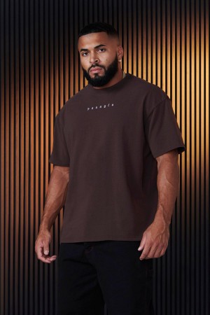 Dark Brown Young LA 481 - Blackletter Tees NZ | 7025643-TQ