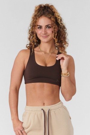 Dark Brown Young LA W303 Sculpt Bra NZ | 2653709-PU