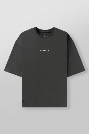 Dark Grey Young LA 4055 - Essential Supersized Tees NZ | 3516748-QY