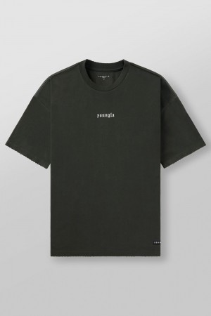 Dark Grey Young LA 4074 - Ultra-Soft Faded Tees NZ | 5160897-OH