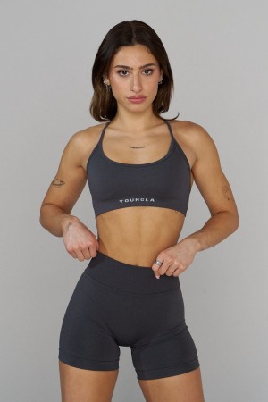 Dark Grey Young LA W338 - Seamless Curve Bra NZ | 4598027-AD