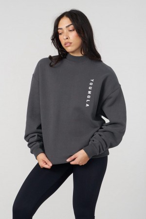 Dark Grey Young LA W539 Eternal Crewneck NZ | 8761094-WQ