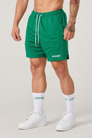 Green Young LA 134 Game-Time Shorts & Socks Set NZ | 9561283-JX
