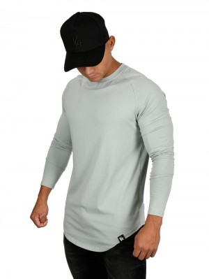 Green Young LA 410 Perfect Raglan Long Sleeve Shirts NZ | 4819763-CI