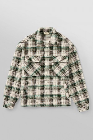 Green Young LA 519 - Woven Flannel Jackets NZ | 8624971-OR