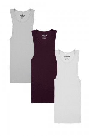 Grey Burgundy White Young LA 340 Wife Lovers - 3 Pack NZ | 5642830-XC
