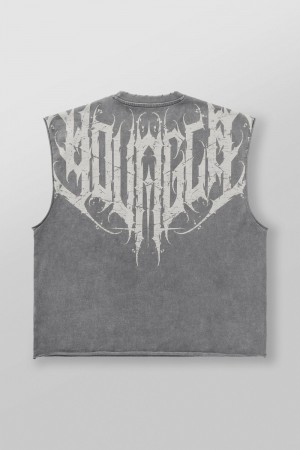 Grey Young LA 3022 - Anarchy Cropped Tanks NZ | 1302675-UA