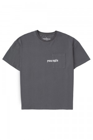 Grey Young LA 416 Eternal Pocket Tees NZ | 3845692-HS