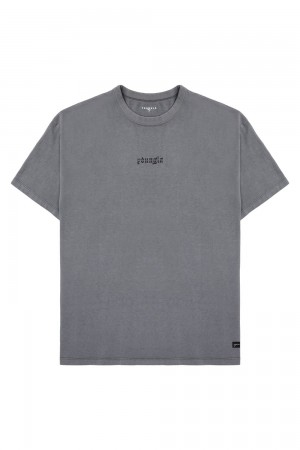 Grey Young LA 471 Chrome Tees NZ | 9057136-TC