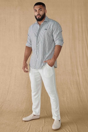 Grey Young LA 825 - Simply Linen Shirts NZ | 6534912-QC