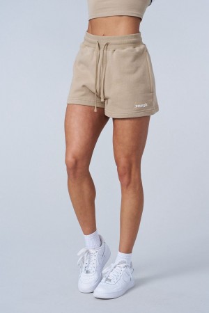 Khaki Young LA W142 - Love Sets - Terry Shorts NZ | 6743298-EF