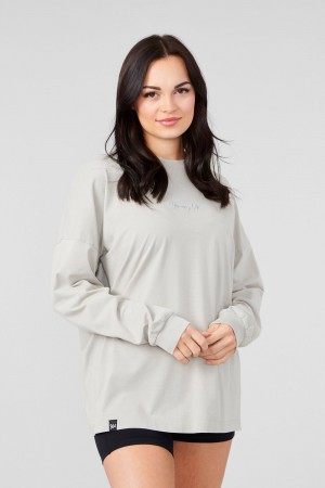 Light Grey Young LA W416 Retro Long Sleeve NZ | 0135864-RA