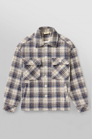 Multicolor Young LA 519 - Woven Flannel Jackets NZ | 7268431-XH
